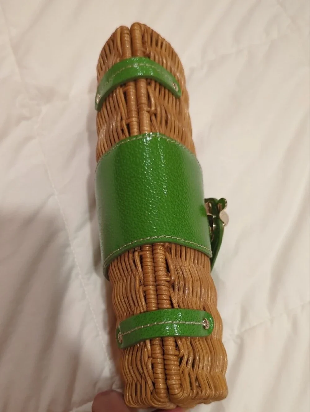 Kate Spade Woven Straw Clutch - Picture 7 of 8